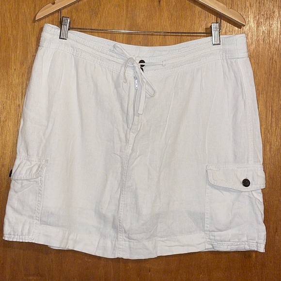 •CROFT & BARROW• WHITE LINEN BLEND SKORT. SIZE 16 EUC - Picture 5 of 6